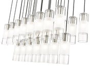 Alton 23 Light 54" Linear Pendant in Brushed Nickel