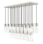 Alton 23 Light 54" Linear Pendant in Brushed Nickel