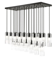Alton 23 Light 54" Linear Pendant in Matte Black