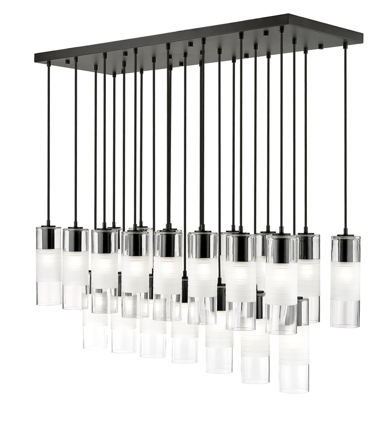 Alton 23 Light 54" Linear Pendant in Matte Black