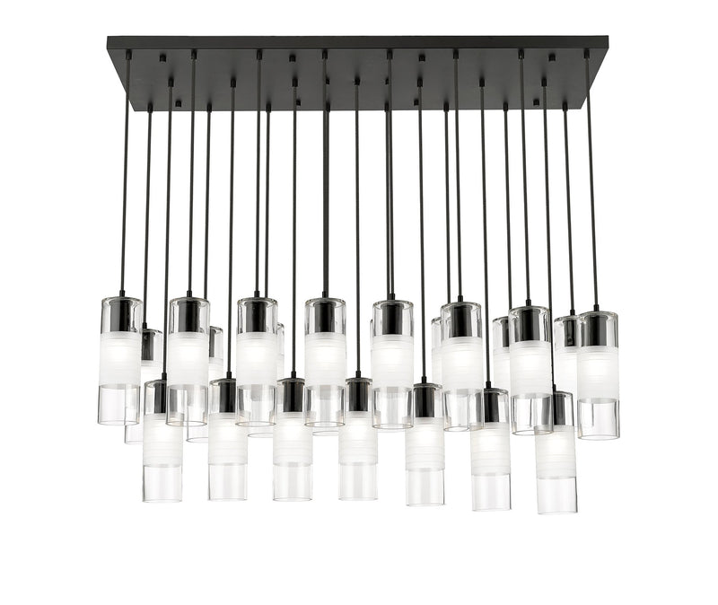 Alton 23 Light 54" Linear Pendant in Matte Black