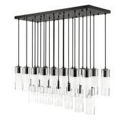 Alton 23 Light 54" Linear Pendant in Matte Black