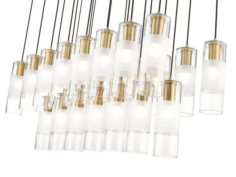 Alton 23 Light 54" Linear Pendant in Modern Gold