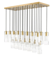 Alton 23 Light 54" Linear Pendant in Modern Gold