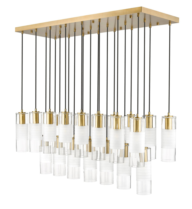 Alton 23 Light 54" Linear Pendant in Modern Gold