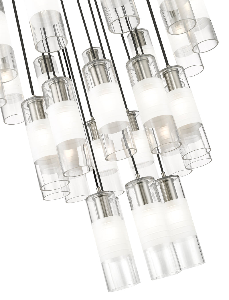 Alton 27 Light 36" Pendant in Brushed Nickel