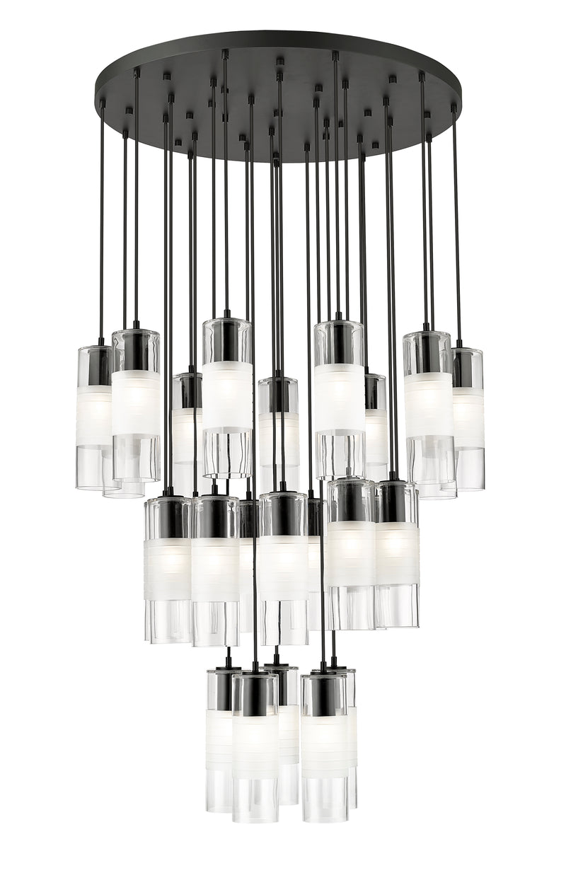 Alton 27 Light 36" Pendant in Matte Black