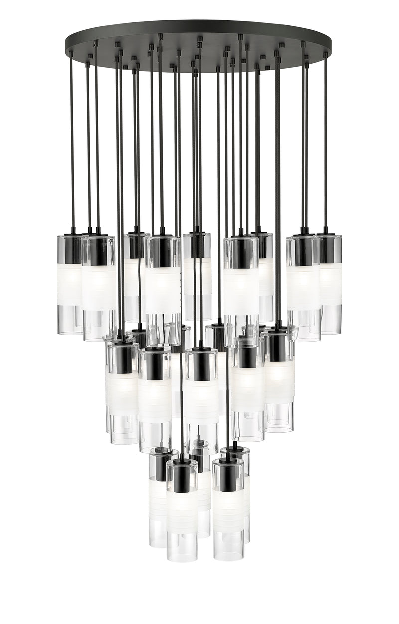 Alton 27 Light 36" Pendant in Matte Black