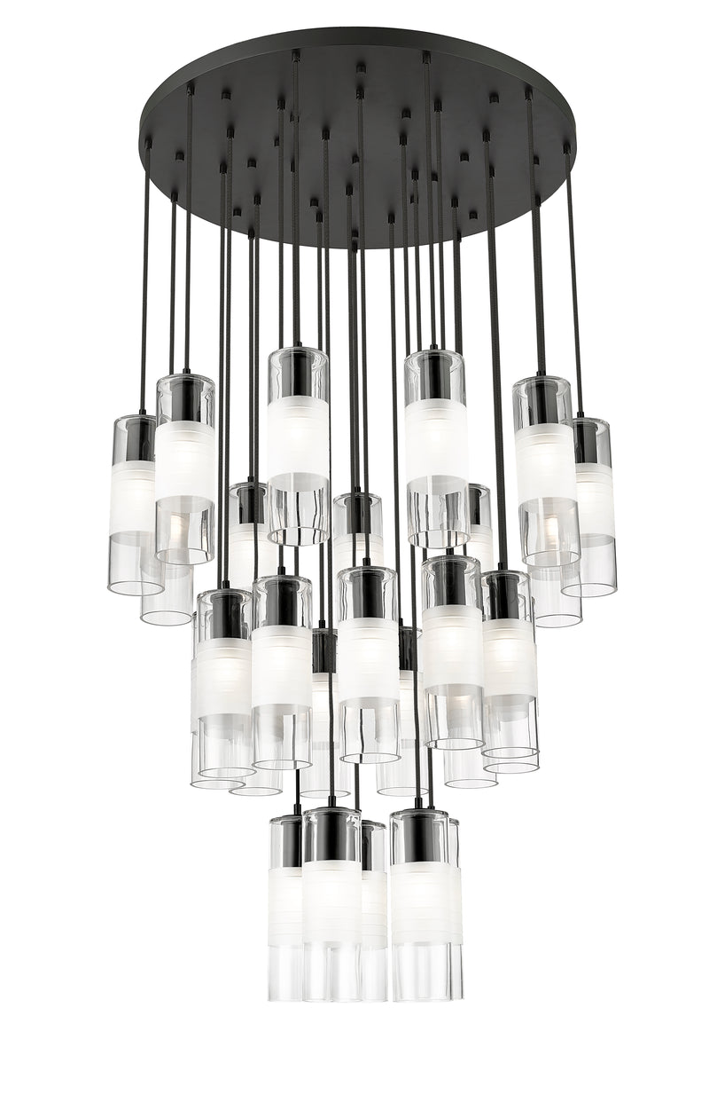 Alton 27 Light 36" Pendant in Matte Black