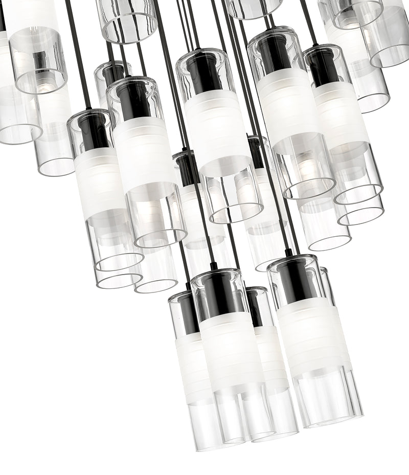 Alton 27 Light 36" Pendant in Matte Black
