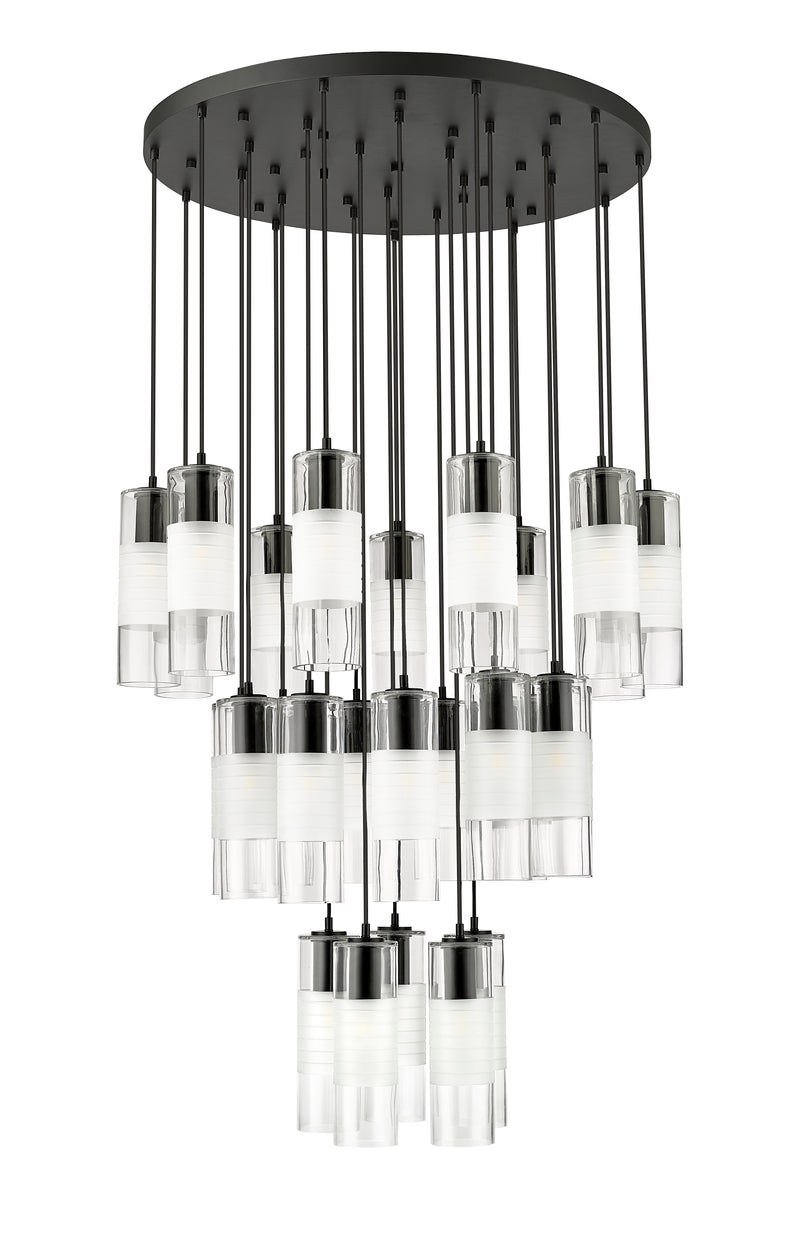 Alton 27 Light 36" Pendant in Matte Black