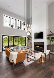 Alton 27 Light 36" Pendant in Modern Gold in a room setting