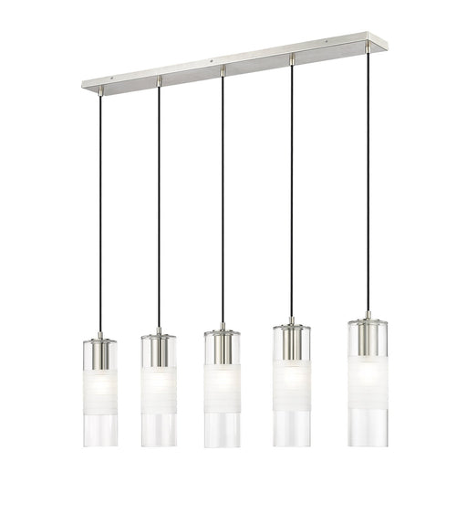 Alton 5 Light 42" Linear Pendant in Brushed Nickel