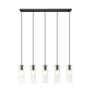 Alton 5 Light 42" Linear Pendant in Matte Black