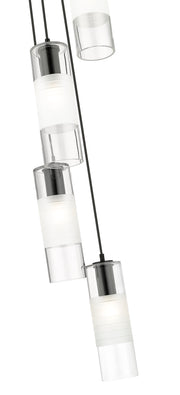 Alton 5 Light 12" Pendant in Matte Black