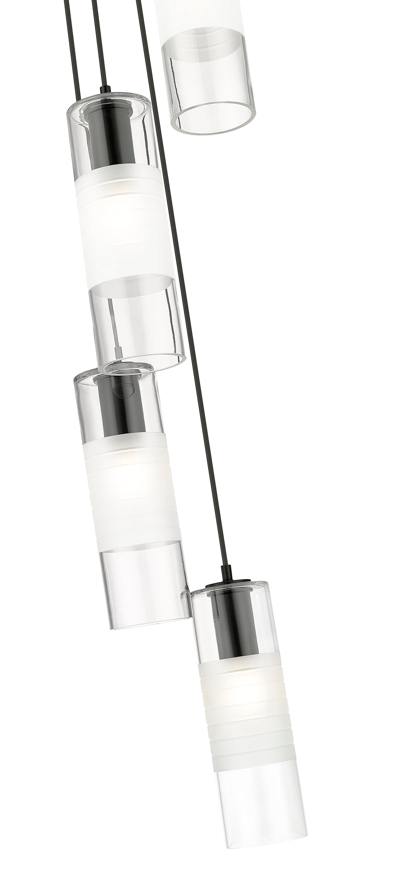 Alton 5 Light 12" Pendant in Matte Black