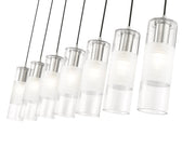Alton 7 Light 54" Linear Pendant in Brushed Nickel