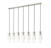 Alton 7 Light 54" Linear Pendant in Brushed Nickel