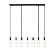 Alton 7 Light 54" Linear Pendant in Matte Black