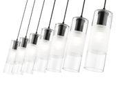 Alton 7 Light 54" Linear Pendant in Matte Black
