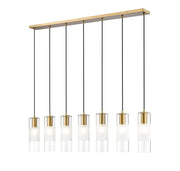 Alton 7 Light 54" Linear Pendant in Modern Gold
