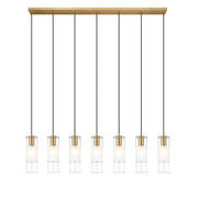 Alton 7 Light 54" Linear Pendant in Modern Gold