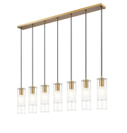 Alton 7 Light 54" Linear Pendant in Modern Gold