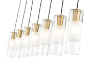 Alton 7 Light 54" Linear Pendant in Modern Gold