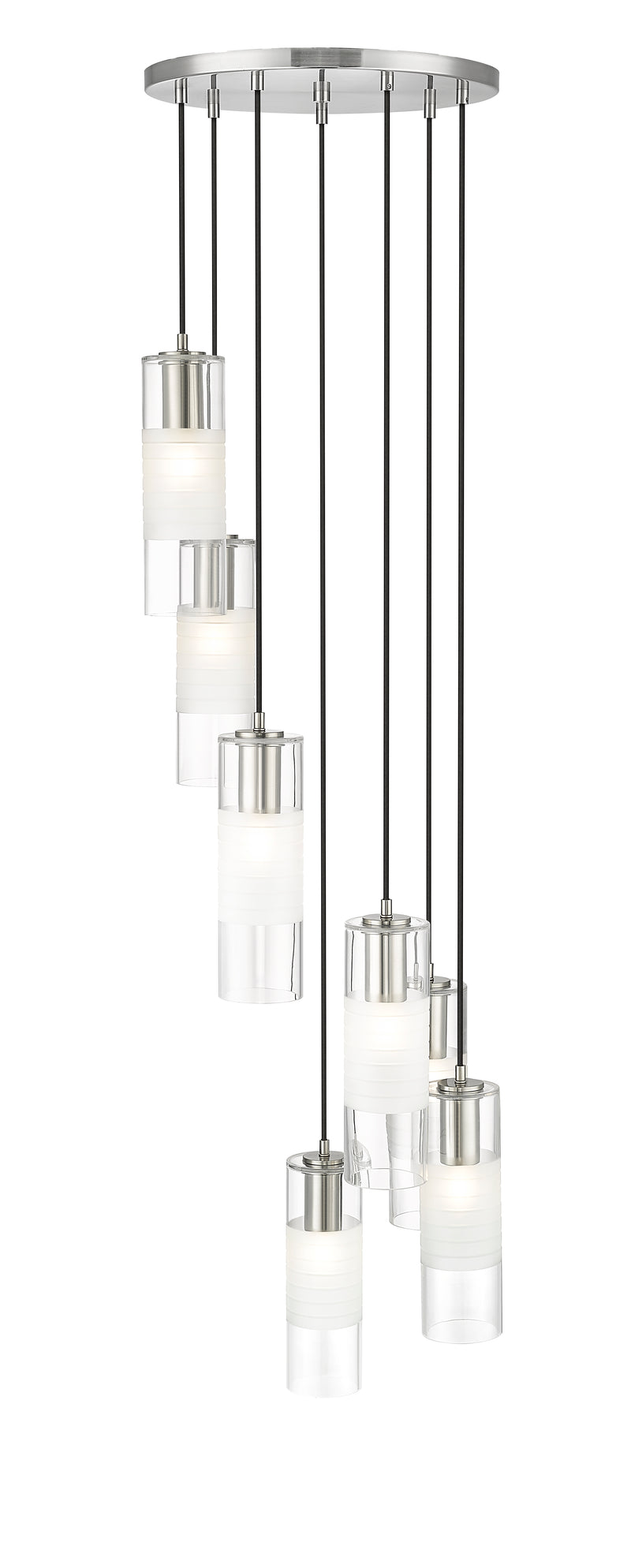 Alton 7 Light 18" Pendant in Brushed Nickel