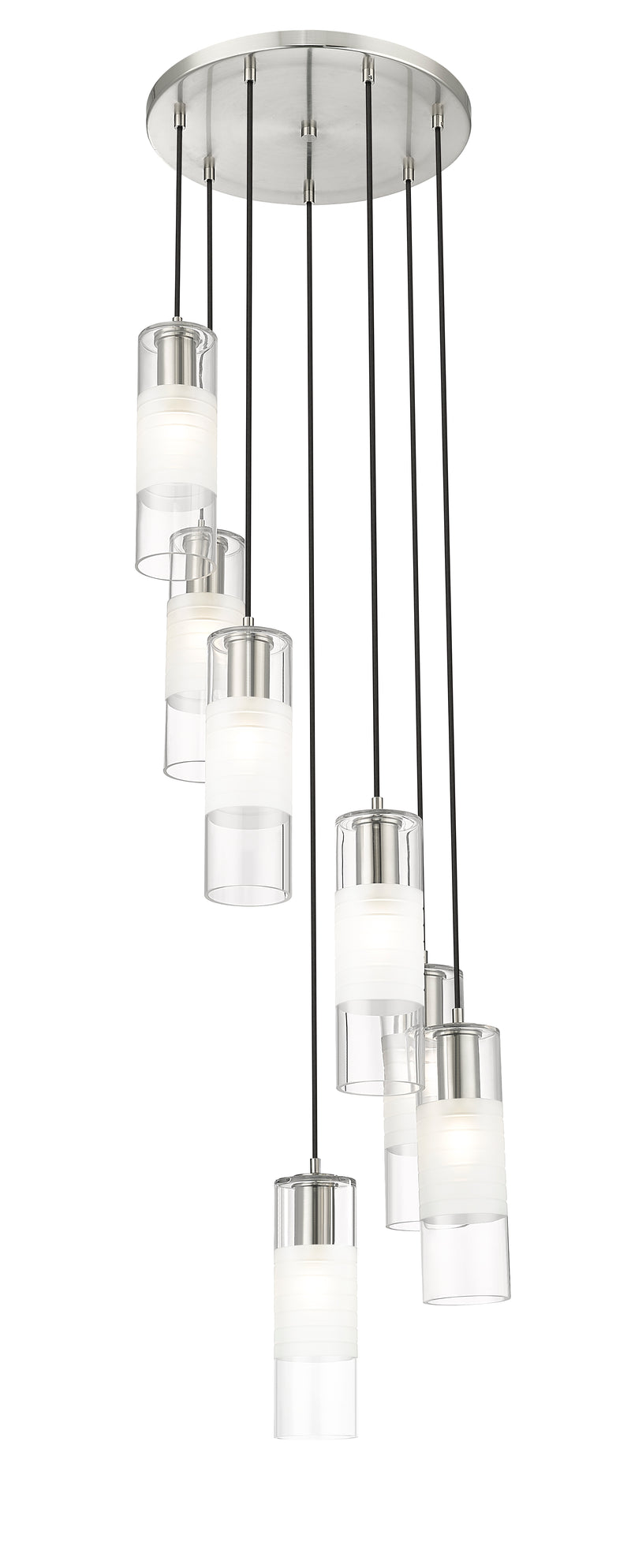Alton 7 Light 18" Pendant in Brushed Nickel
