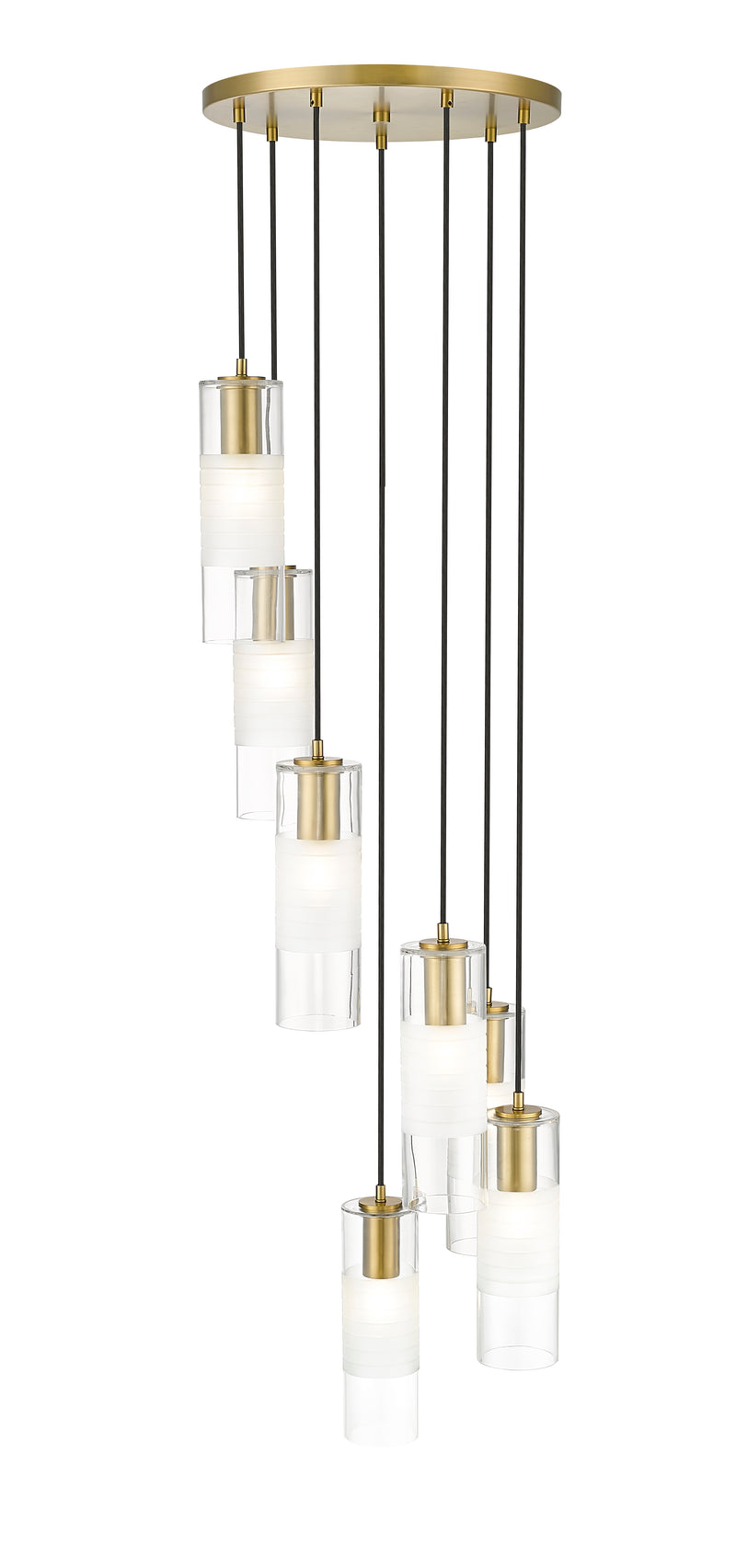 Alton 7 Light 18" Pendant in Modern Gold