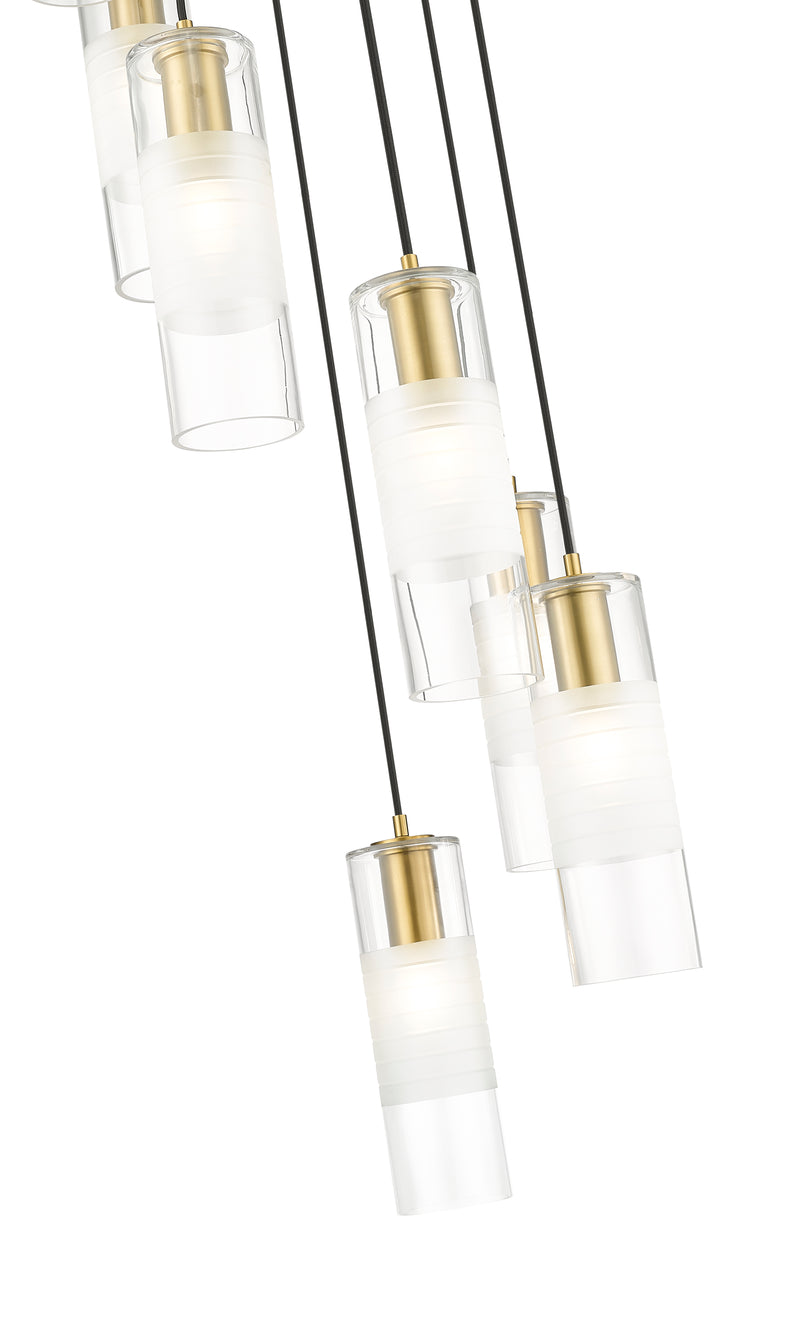Alton 7 Light 18" Pendant in Modern Gold