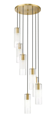 Alton 7 Light 18" Pendant in Modern Gold