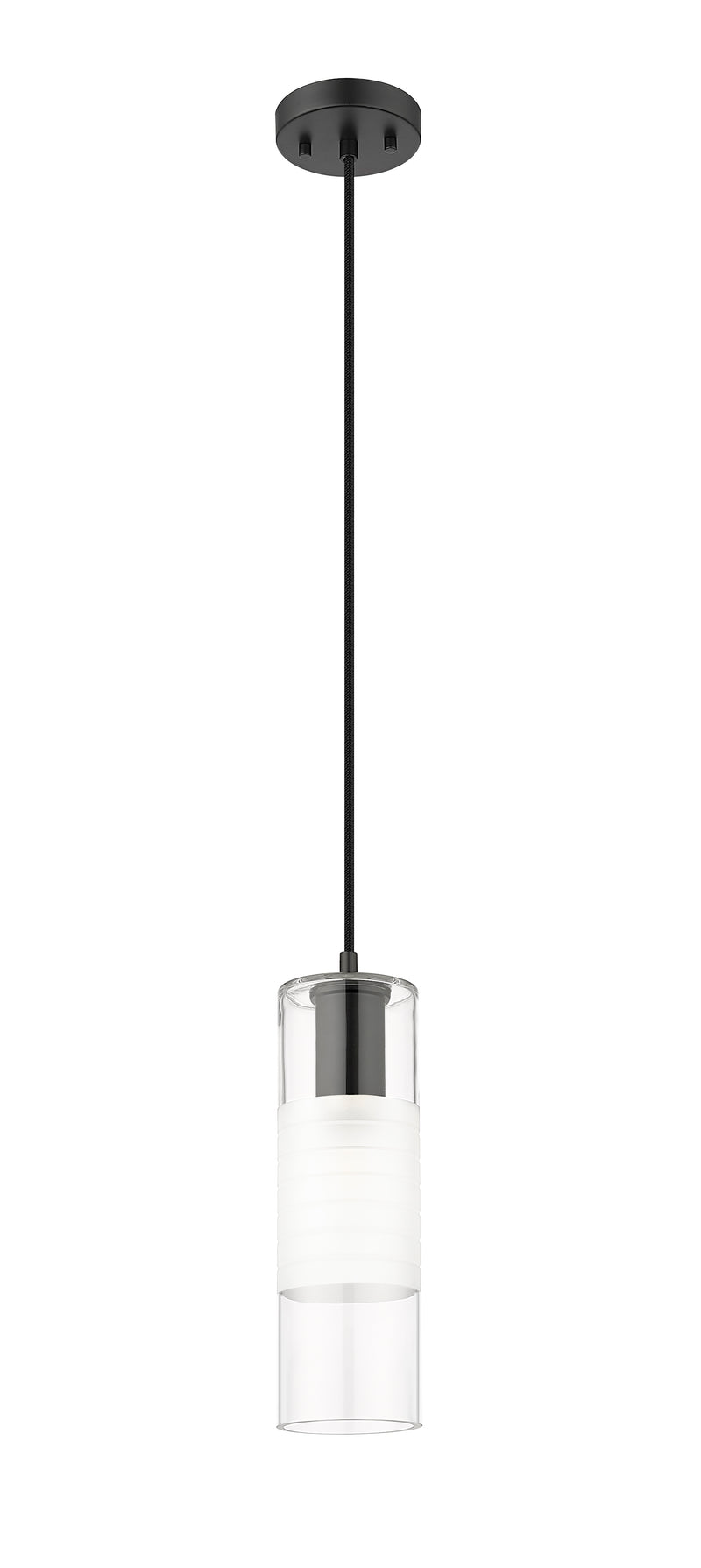 Alton 1 Light 4.75" Pendant, Matte Black in Matte Black