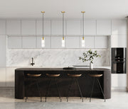 Alton 1 Light 4.75" Pendant, Modern Gold in Modern Gold in a room setting
