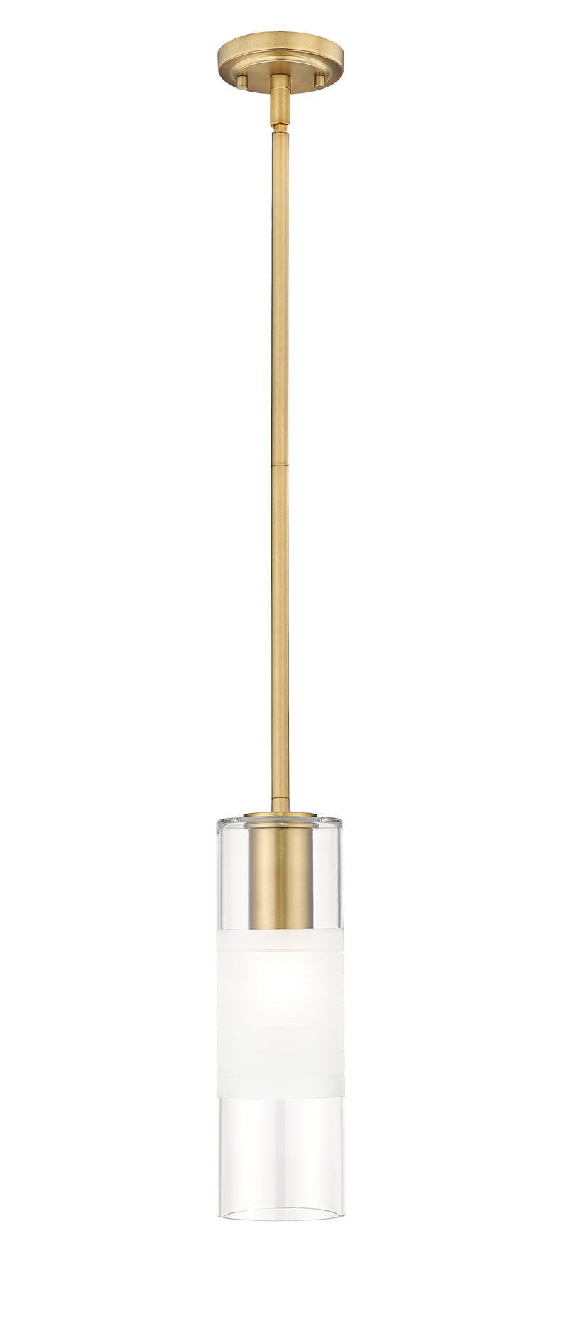 Alton 1 Light 4.75" Pendant, Rod Mount, Modern Gold in Modern Gold