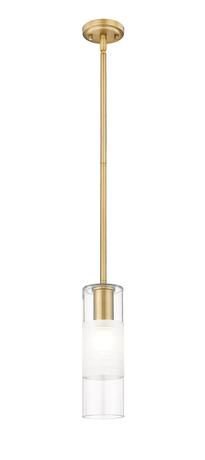 Alton 1 Light 4.75" Pendant, Rod Mount, Modern Gold in Modern Gold