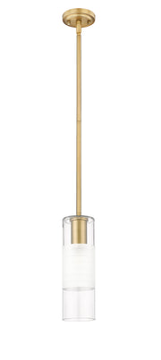 Alton 1 Light 4.75" Pendant, Rod Mount, Modern Gold in Modern Gold
