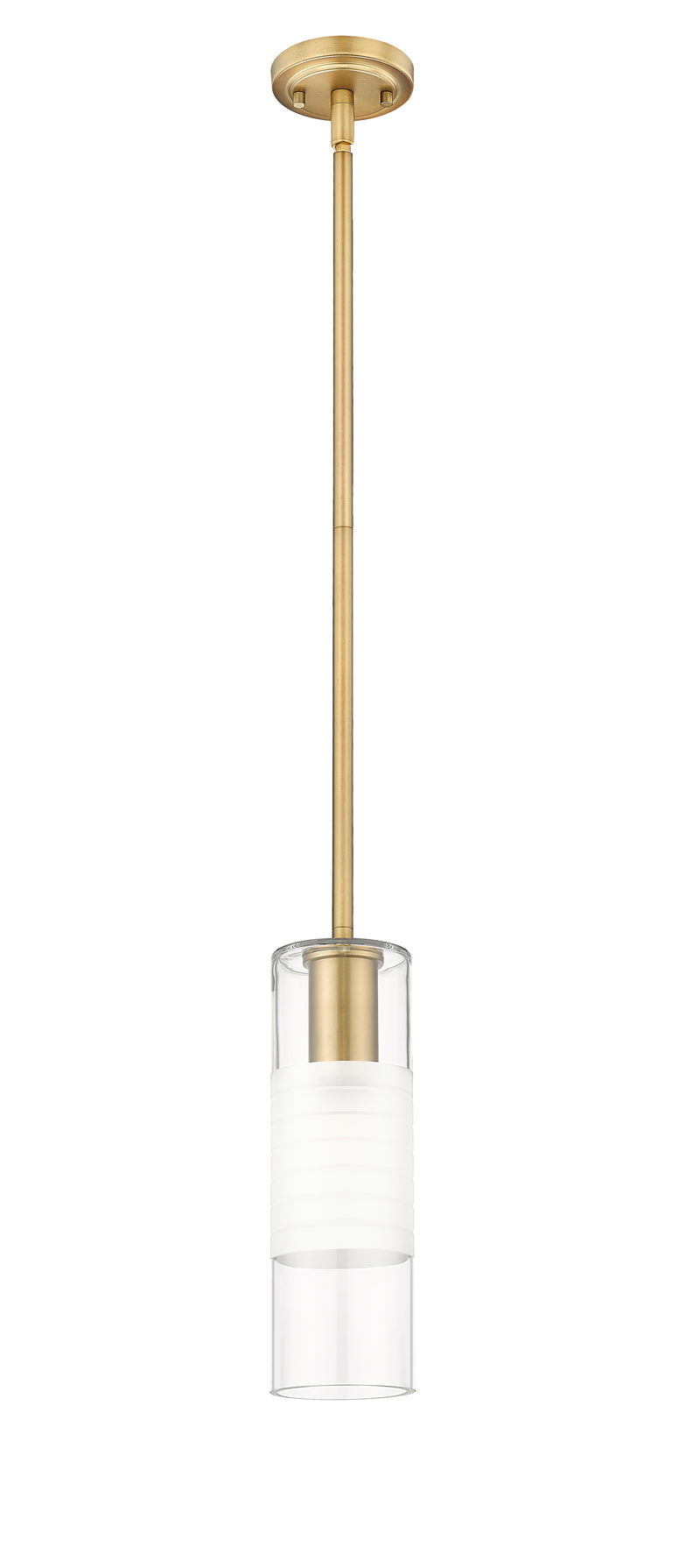 Alton 1 Light 4.75" Pendant, Rod Mount, Modern Gold in Modern Gold