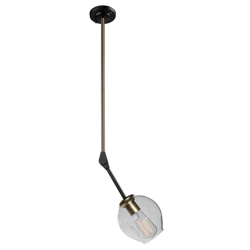 Organic Bell Mini Pendant in Vintage Brass