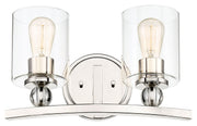 Studio 5 2-Light Bath Vanity Light in Polished Nickel