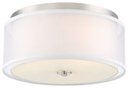 Studio 5 3-Light Flush Mount in Polished Nickel