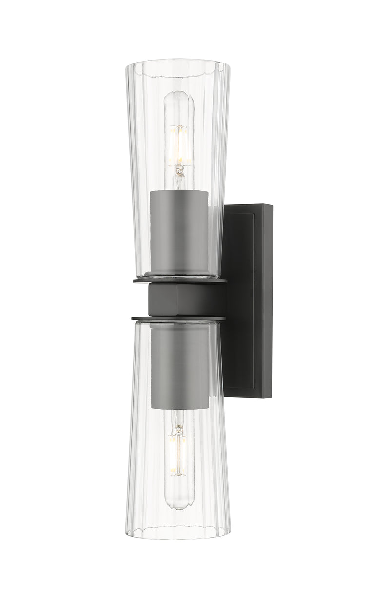 Titus 2 Light 4.5" Wall Sconce in Matte Black