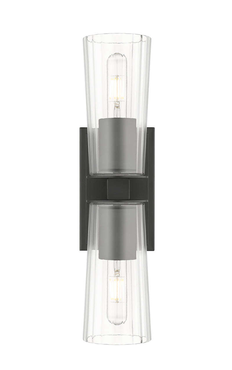 Titus 2 Light 4.5" Wall Sconce in Matte Black