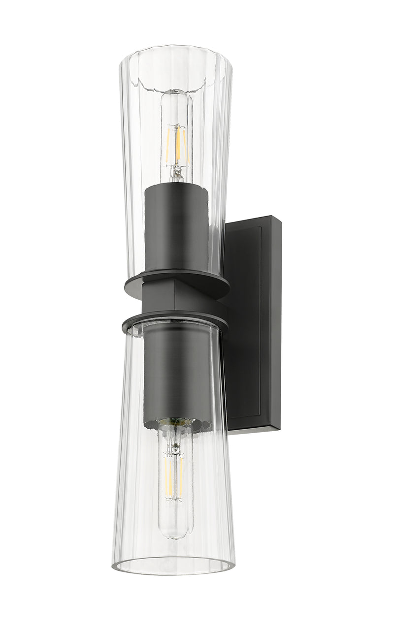 Titus 2 Light 4.5" Wall Sconce in Matte Black