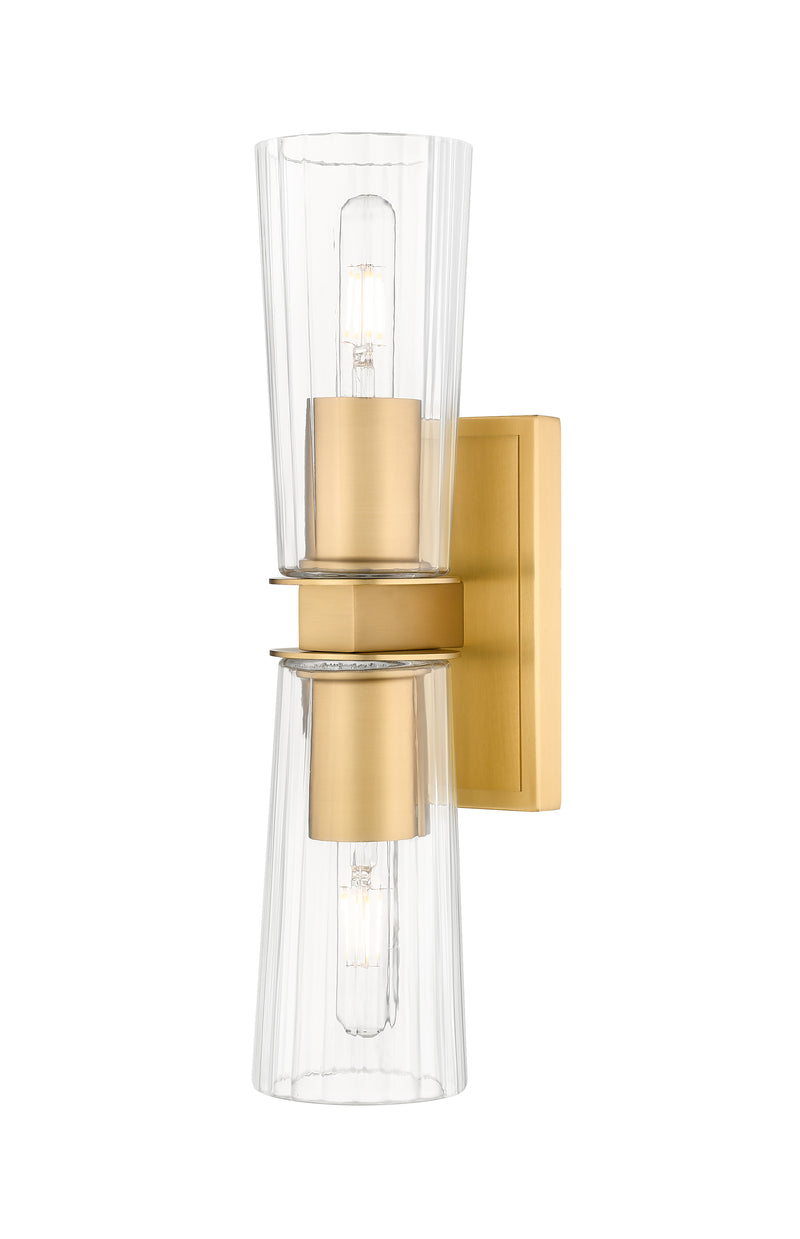 Titus 2 Light 4.5" Wall Sconce in Modern Gold