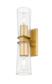 Titus 2 Light 4.5" Wall Sconce in Modern Gold