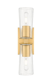 Titus 2 Light 4.5" Wall Sconce in Modern Gold
