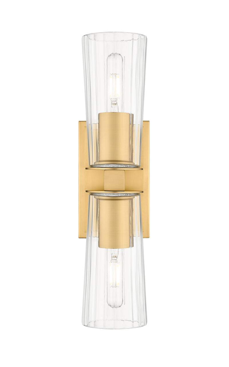Titus 2 Light 4.5" Wall Sconce in Modern Gold
