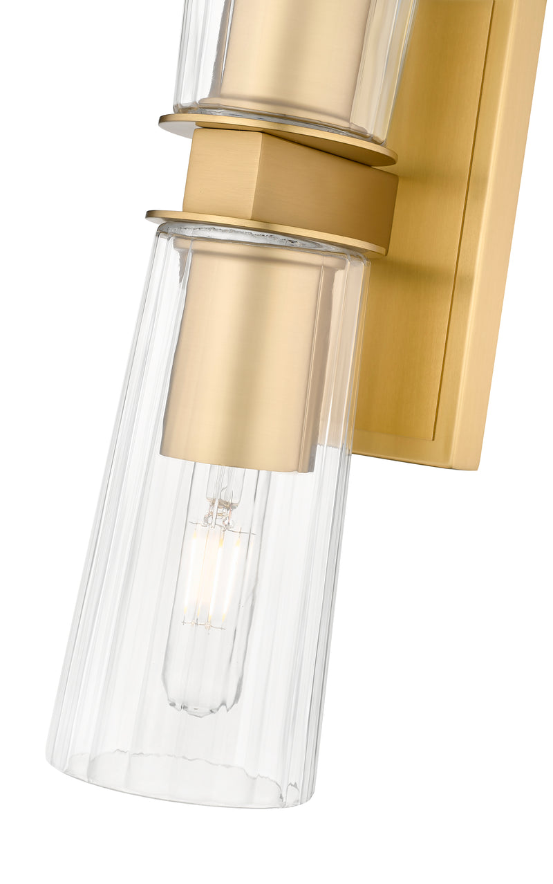 Titus 2 Light 4.5" Wall Sconce in Modern Gold